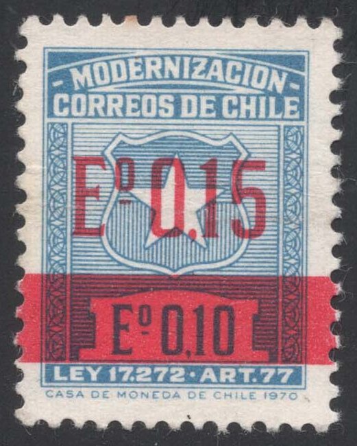 Chile #RA5 Postal Tax; Used