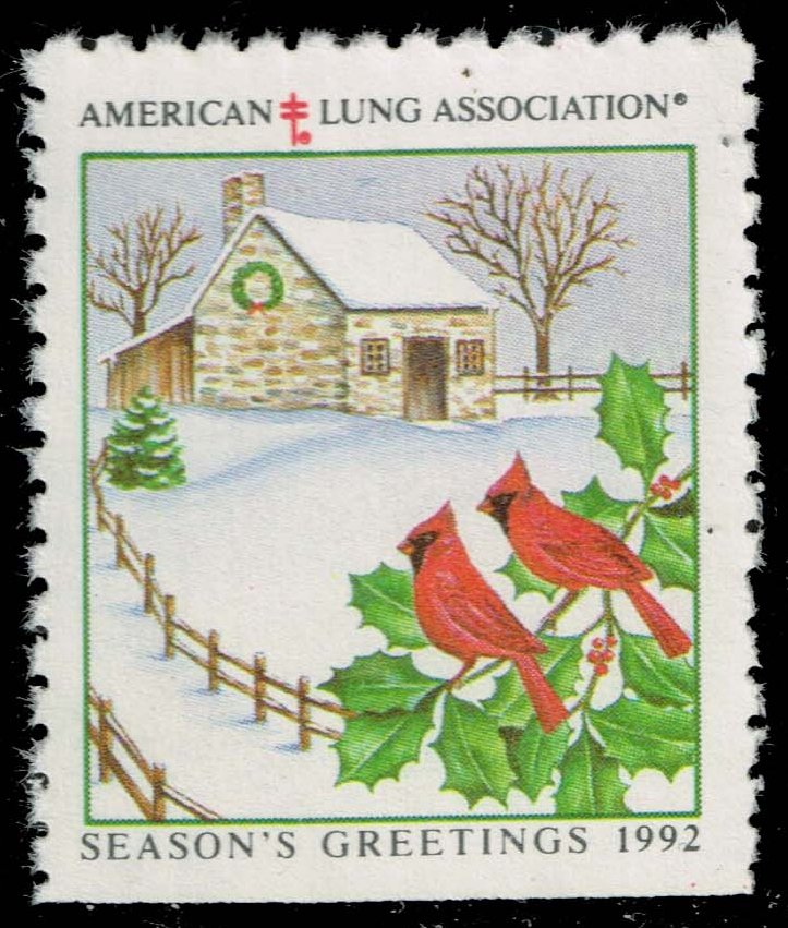 National Christmas Seal 1992; Used