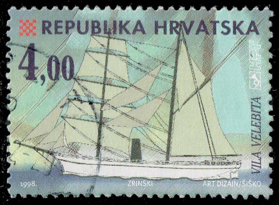 Croatia #376F Training Ship 'Vila Velebita'; Used