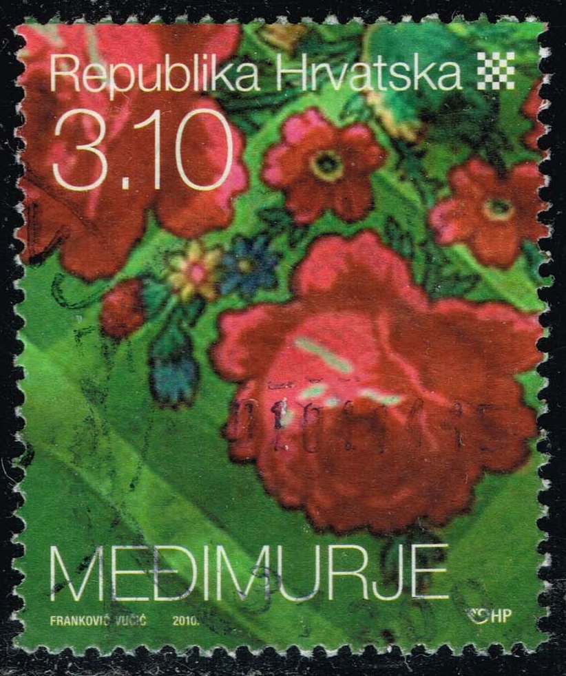 Croatia #759 Embroidery from Medimurje; Used