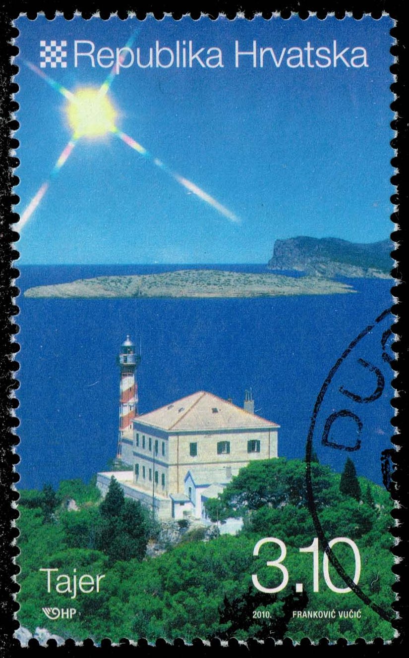 Croatia #783 Tajer Lighthouse; Used