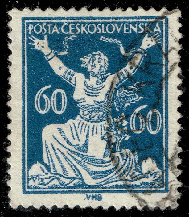 Czechoslovakia #73 Breaking Chains to Freedom; Used