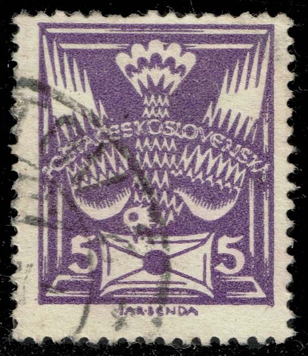 Czechoslovakia #82 Carrier Pigeon and Letter; Used