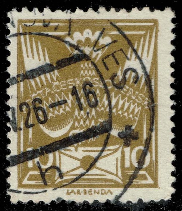 Czechoslovakia #83 Carrier Pigeon and Letter; Used