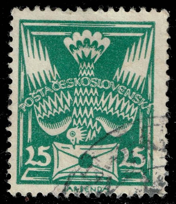 Czechoslovakia #85 Carrier Pigeon and Letter-Type I; Used