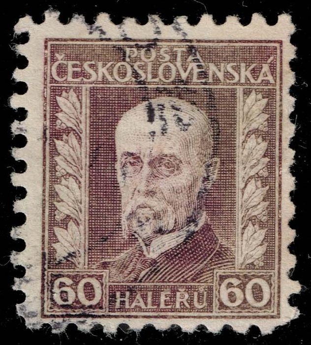 Czechoslovakia #129 President Masaryk; Used