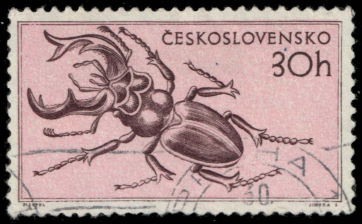 Czechoslovakia #712 Stag Beetle; CTO