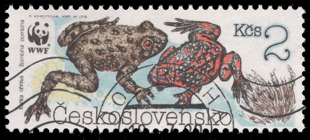 Czechoslovakia #2748 Fire-bellied Toad; CTO
