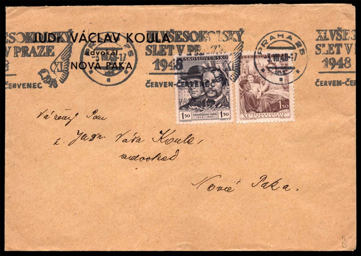 Czechoslovakia #343;355 on Cover