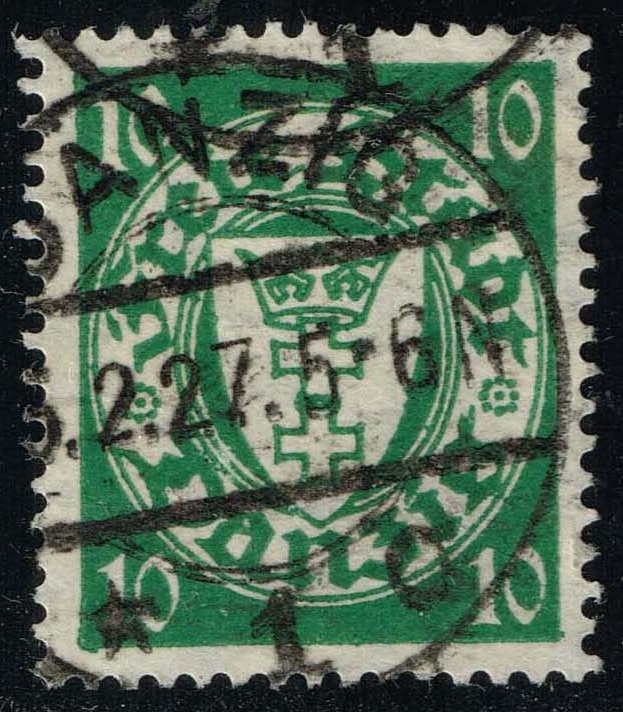 Danzig #173a Coat of Arms; Used