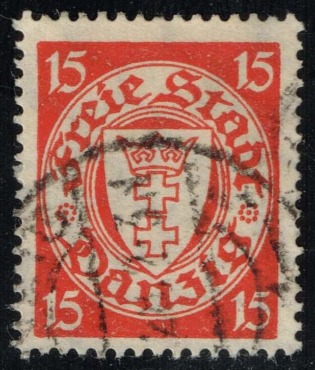 Danzig #176a Coat of Arms; Used