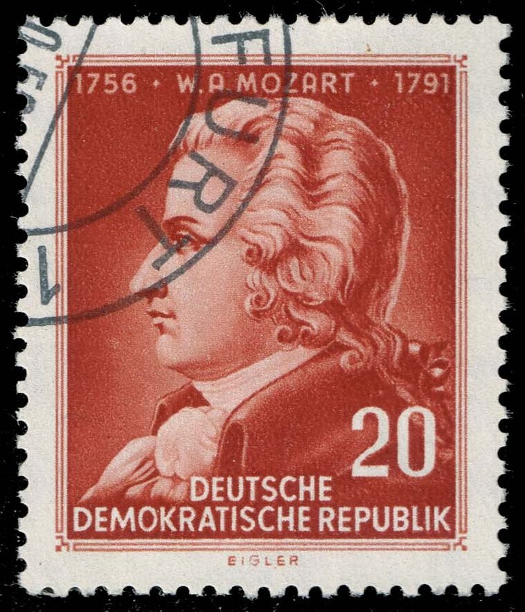 Germany DDR #279 Wolfgang Amadeus Mozart; CTO