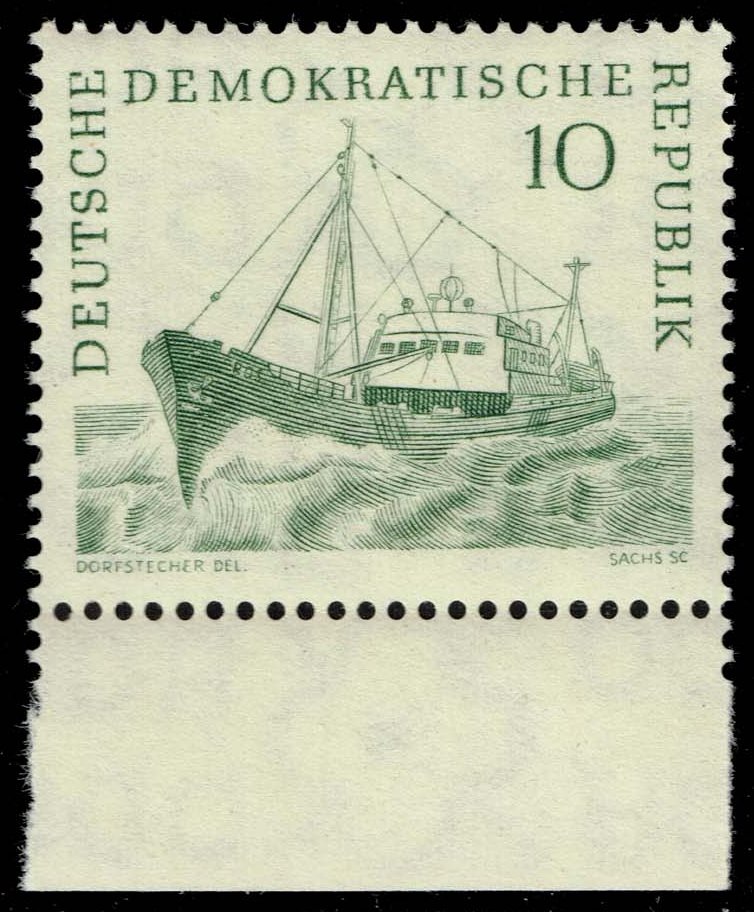 Germany DDR #545 Trawler; MNH