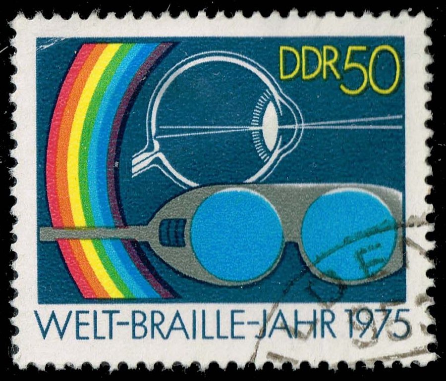 Germany DDR #1692 Eyeball and Protective Glasses; CTO