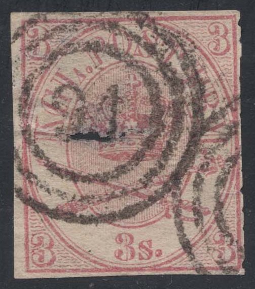 Denmark #12 Royal Emblems; Used Spacefiller