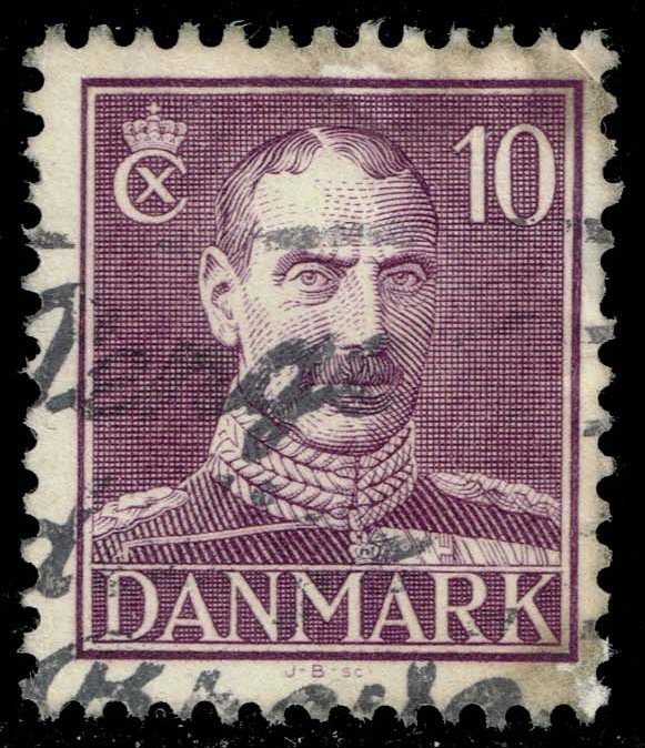 Denmark #280 King Christian X; Used