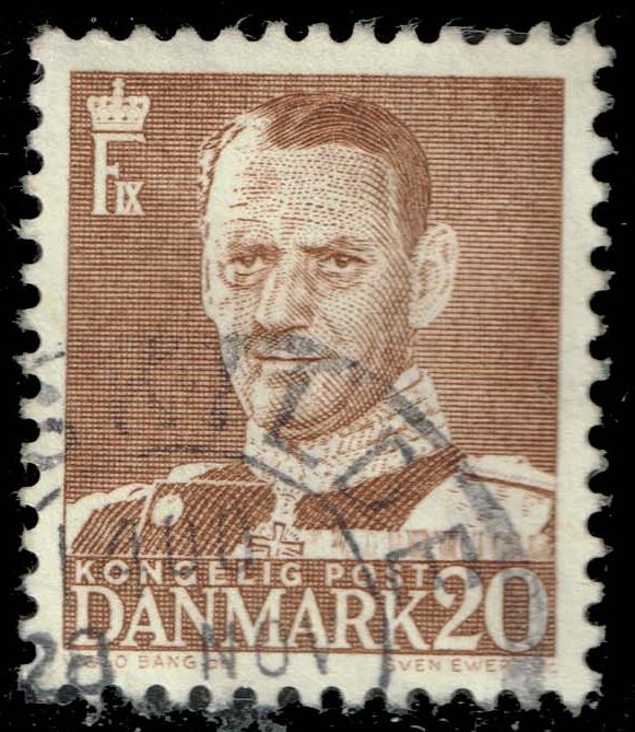 Denmark #320 King Frederik IX; Used