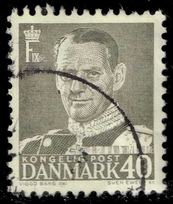 Denmark #323 King Frederik IX; Used