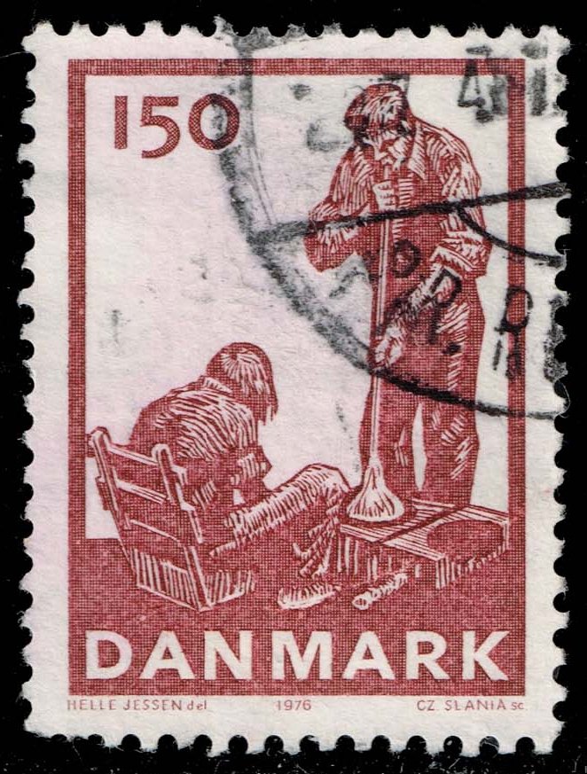 Denmark #596 Glass Blowing; Used - Click Image to Close