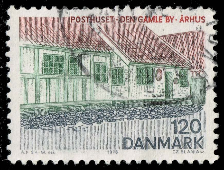 Denmark #617 Post Office in Aarhus; Used - Click Image to Close