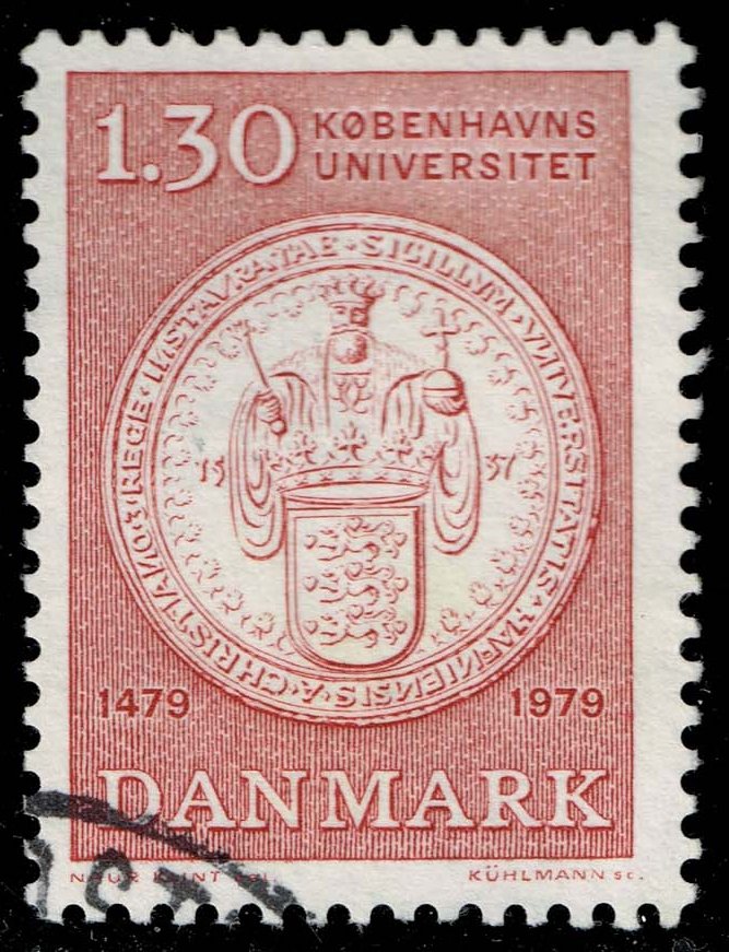 Denmark #627 University Seal; Used - Click Image to Close
