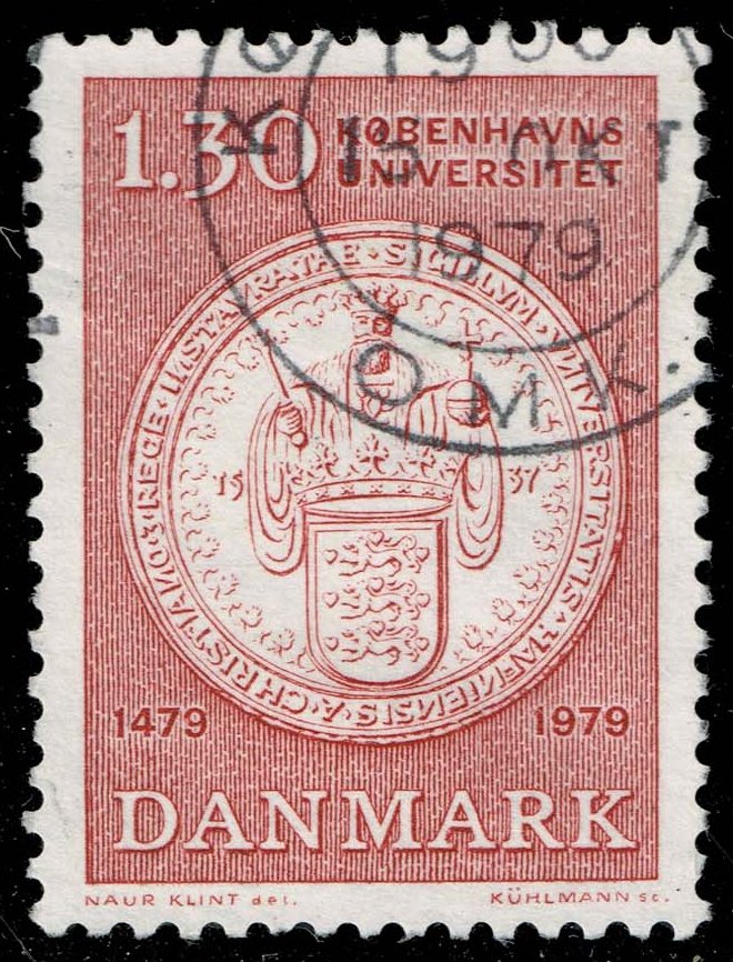 Denmark #627 University Seal; Used - Click Image to Close