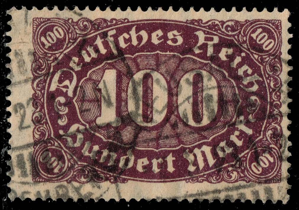 Germany #156 Queroffset Numeral; Used