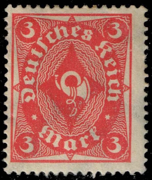 Germany #186 Post Horn; Unused - Click Image to Close