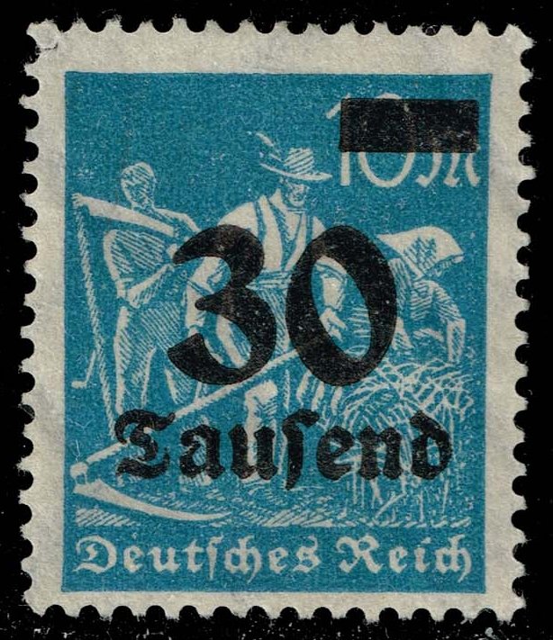 Germany #248 Farmers - Surcharged; Unused No Gum