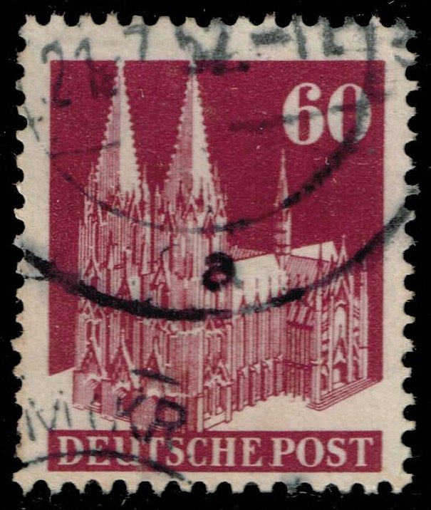 Germany #654a Cologne Cathedral Comb 14 Type III; Used