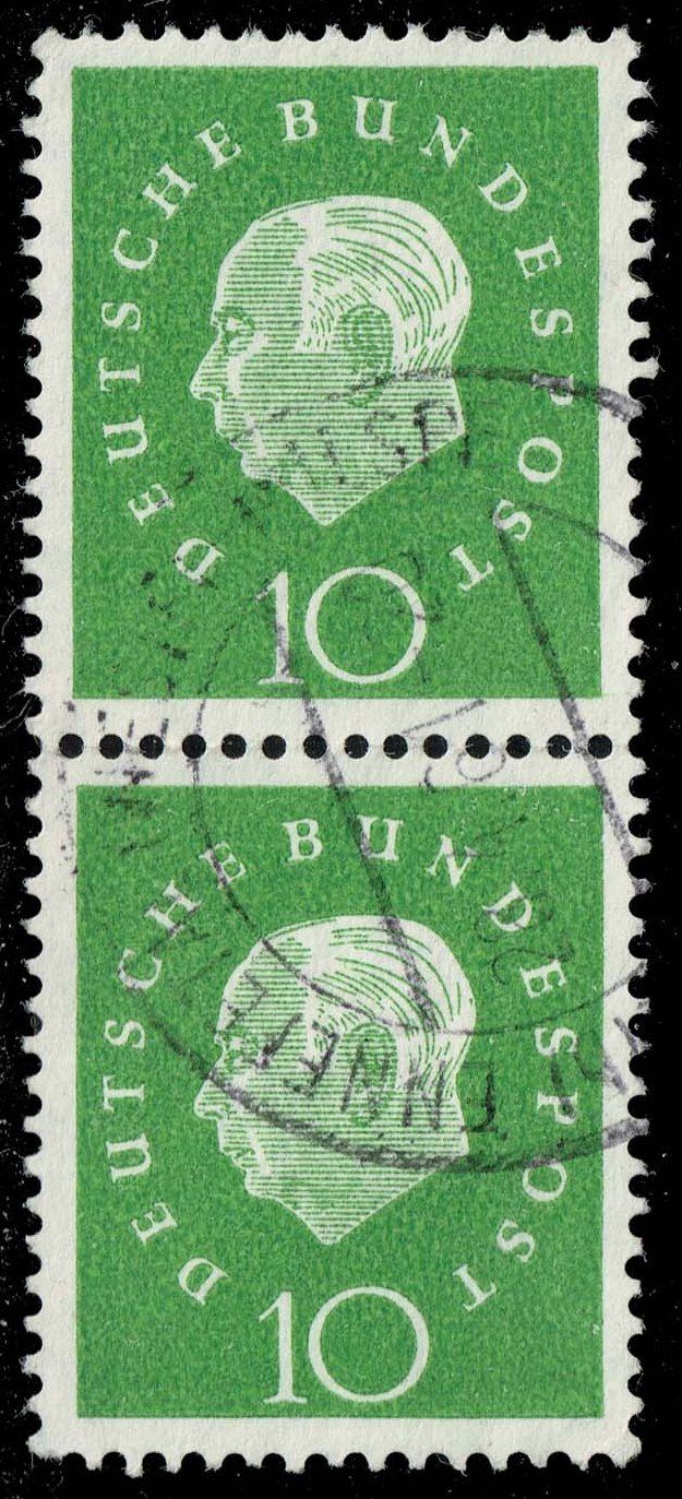 Germany #794 Theodor Heuss Pair; Used - Click Image to Close