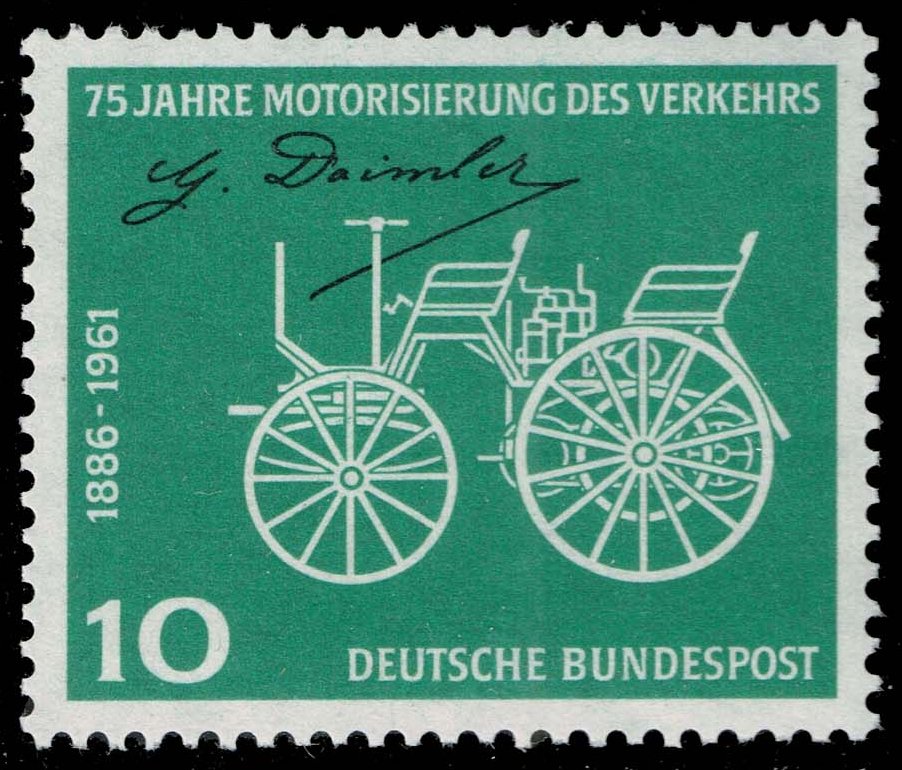 Germany #840 Gottlieb Daimler's Car of 1886; MNH