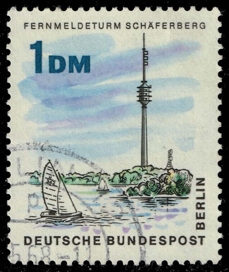 Germany #9N233 Schaferberg Radio Tower; Used - Click Image to Close