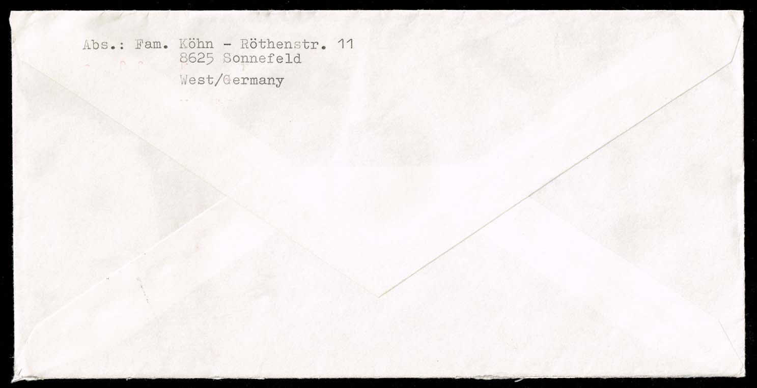 Germany Cover franked with #1075; B545; B546 - Click Image to Close
