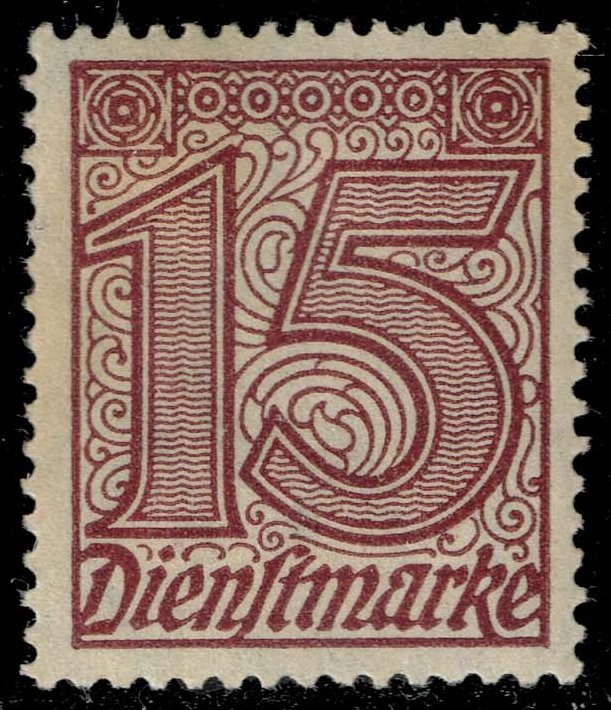 Germany #O4 Numeral; Unused - Click Image to Close