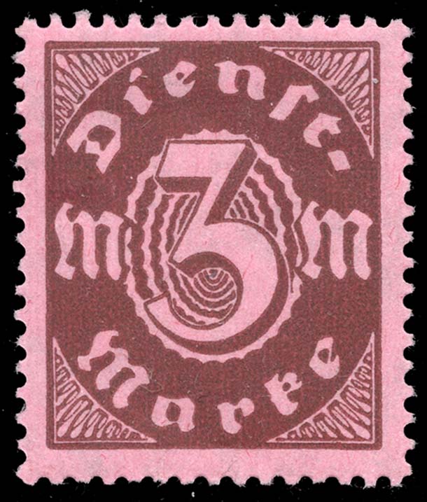 Germany #O16 Official - Numeral; MNH