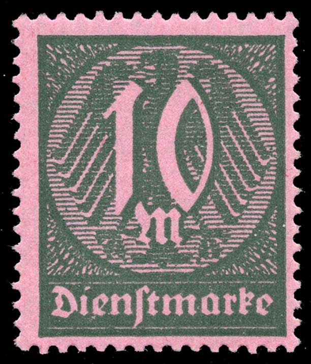 Germany #O17 Official - Numeral; Unused