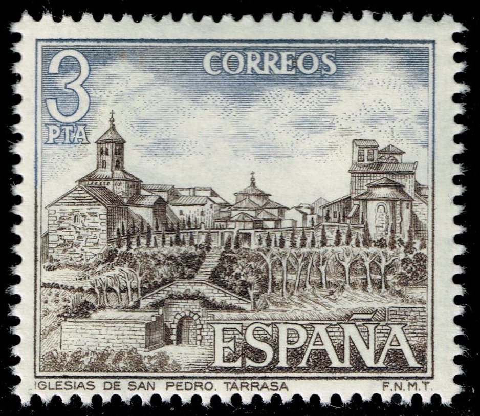 Spain #1893 Church of St. Peter; MNH - Click Image to Close