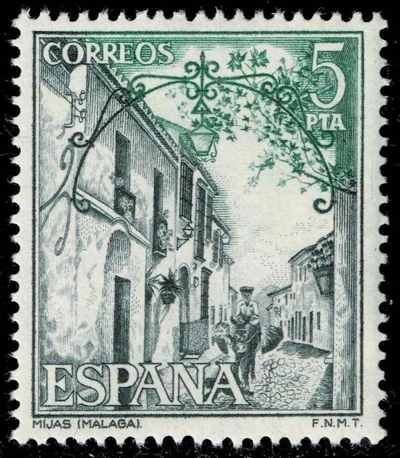 Spain #1895 Street View in Malaga; MNH - Click Image to Close