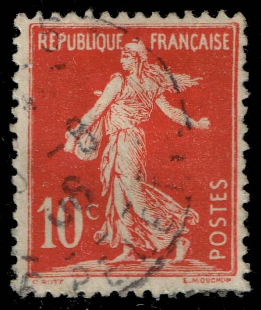 France #155 Sower with Raised Ground; Used - Click Image to Close