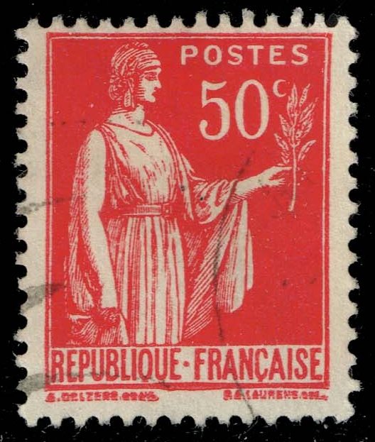 France #267 Peace with Olive Branch; Used - Click Image to Close