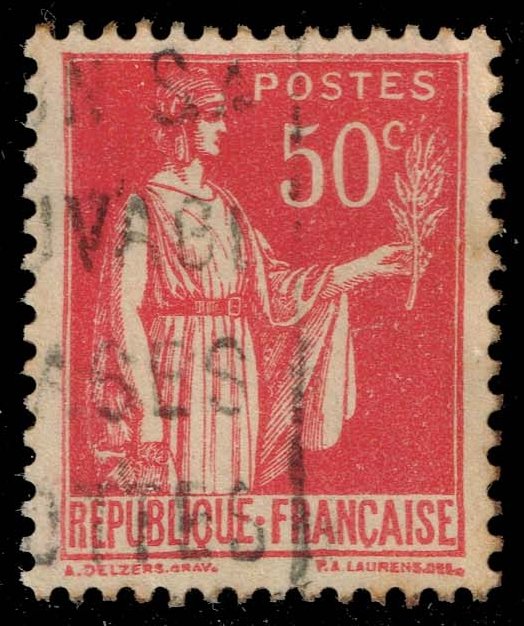 France #267 Peace with Olive Branch; Used - Click Image to Close