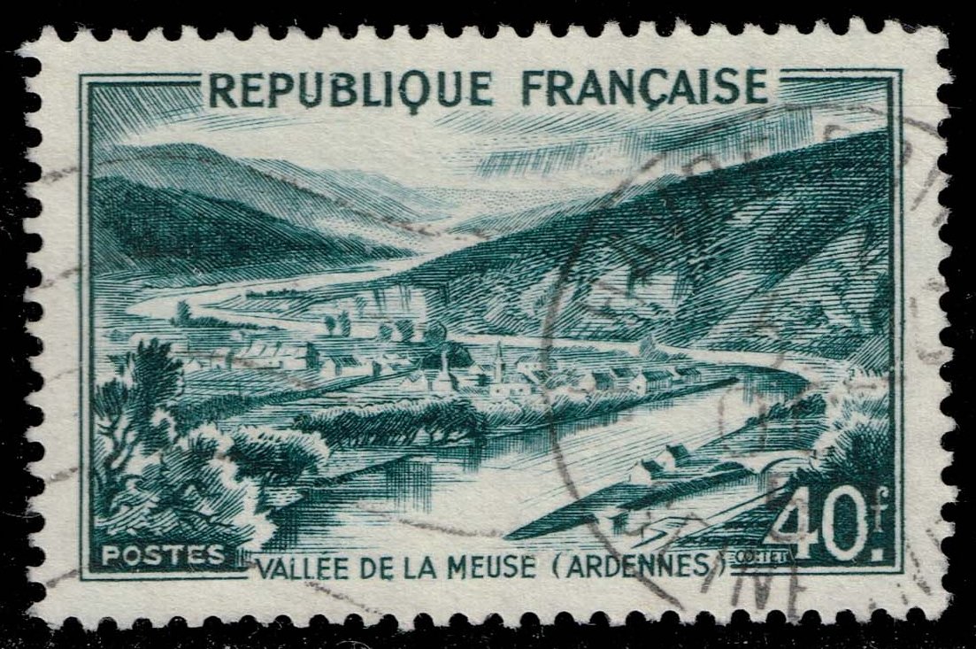 France #631 Meuse Valley - Ardennes; Used - Click Image to Close