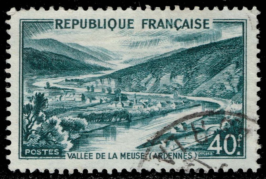 France #631 Meuse Valley - Ardennes; Used - Click Image to Close