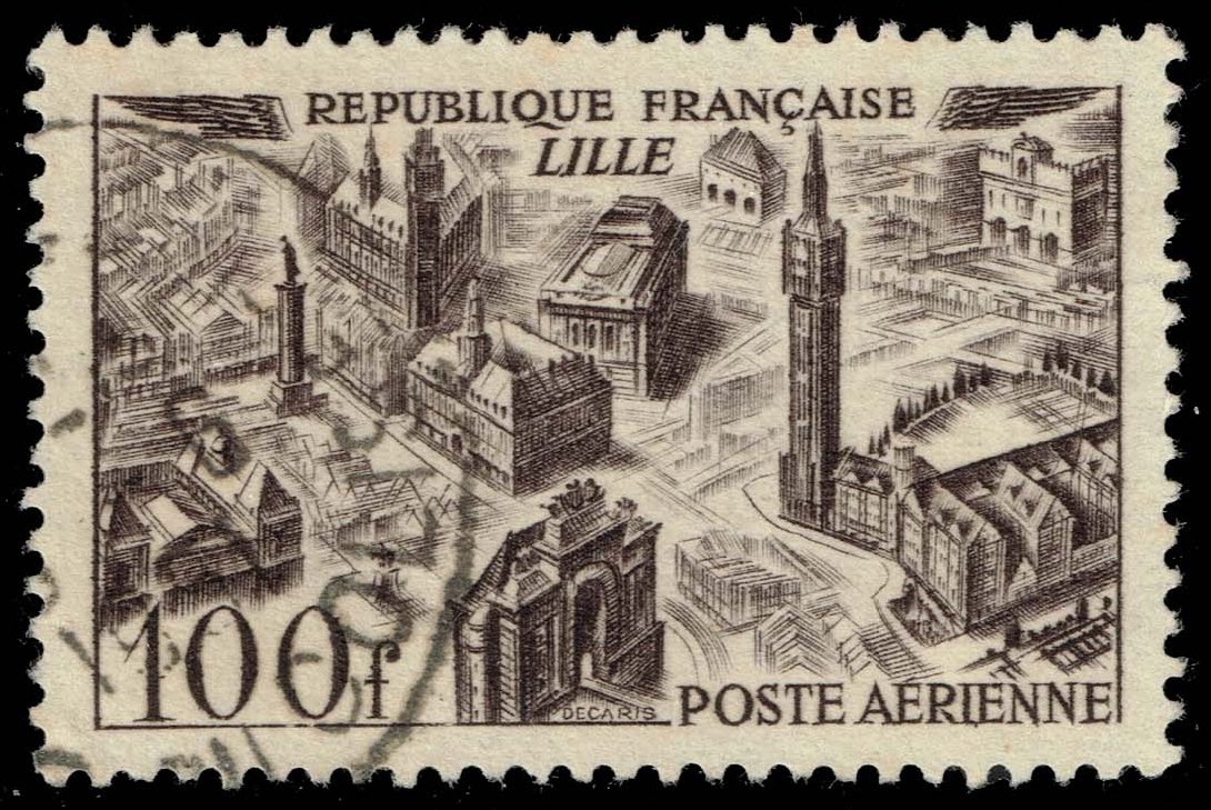 France #C23 View of Lille; Used