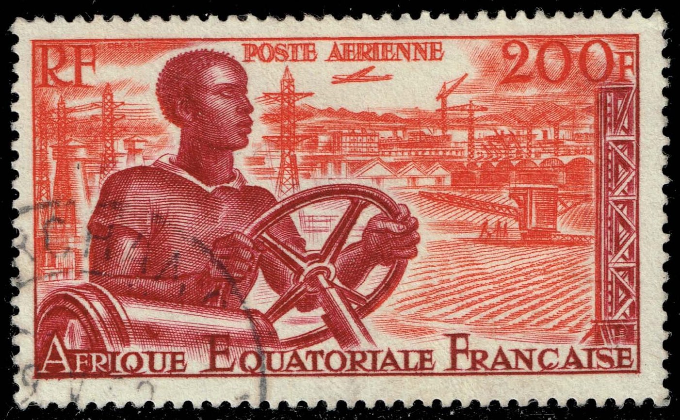 French Equatorial Africa #C41 Age of Mechanization; Used - Click Image to Close