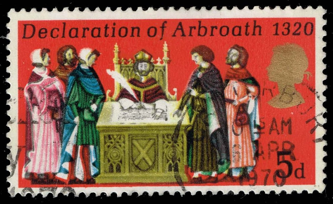 Great Britain #612 Declaration of Arbroath; Used