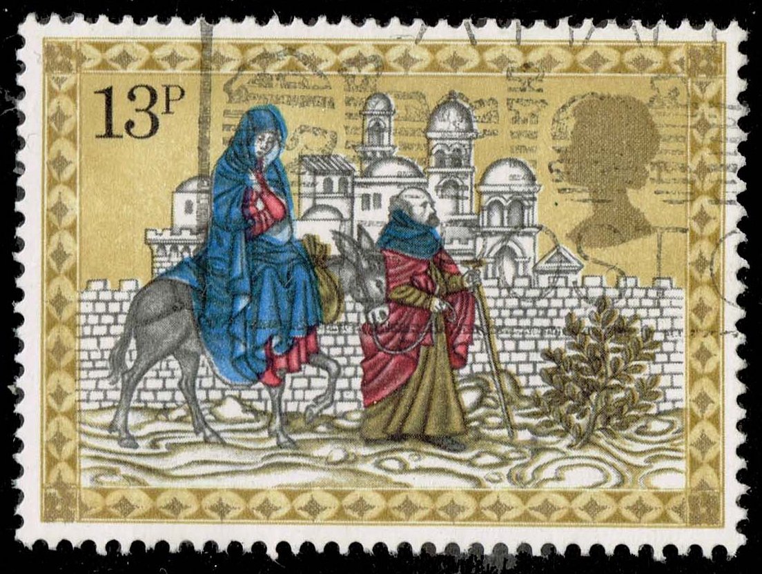 Great Britain #882 Joseph and Mary Travel to Bethlehem; Used