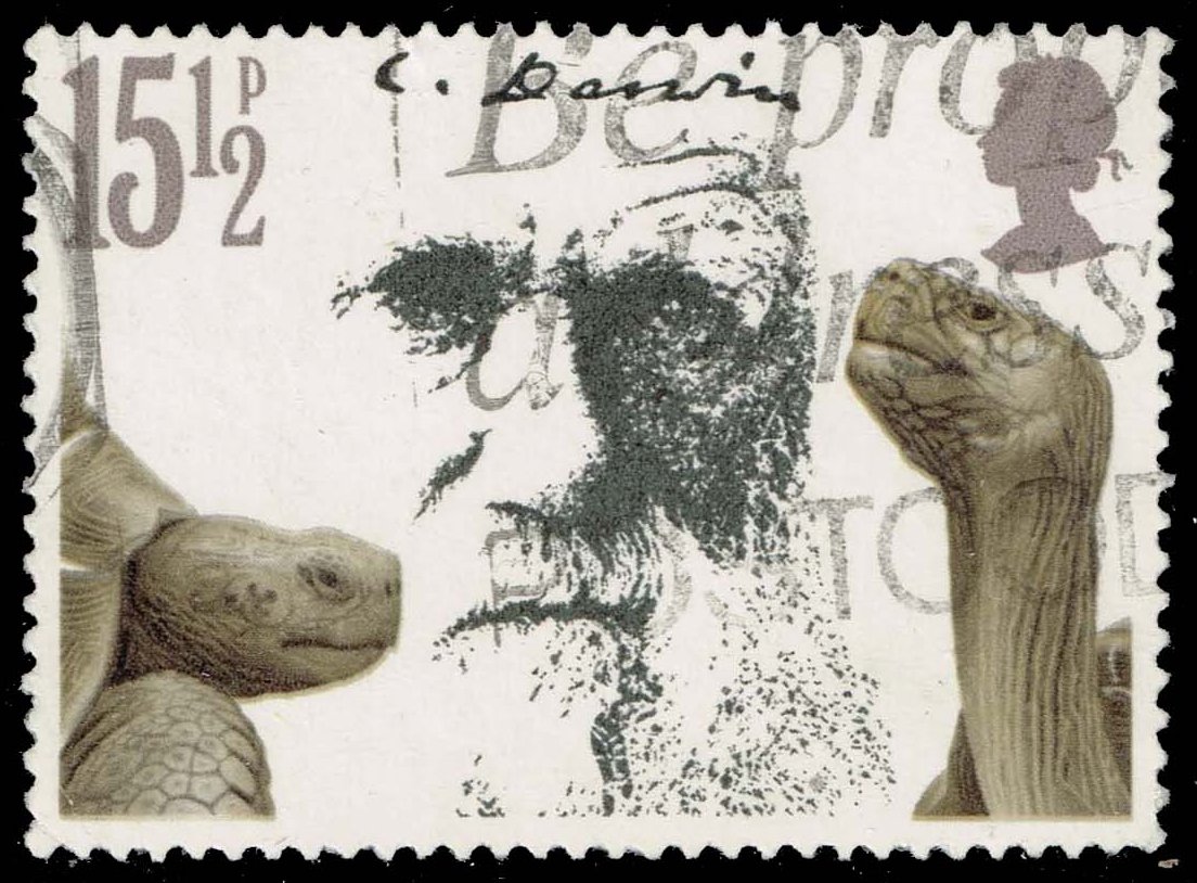 Great Britain #965 Darwin and Giant Tortoises; Used