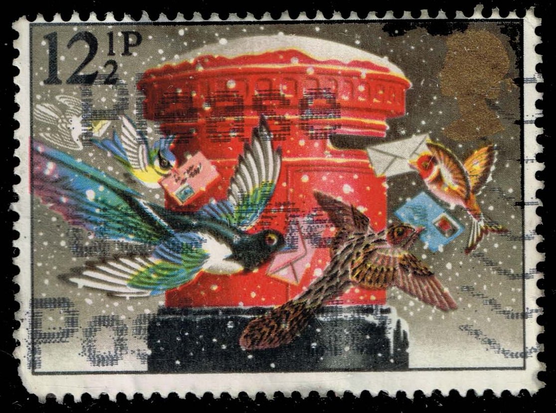 Great Britain #1035 Birds Mailing Cards at Pillar Box; Used